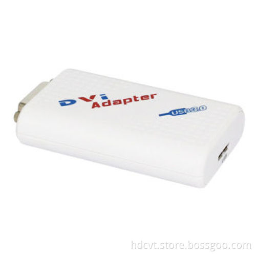 Audio/Video USB 3.0 to DVI/Port Adapter, 1,920x1,080P, 2014 Hot Plug-and-play Function
